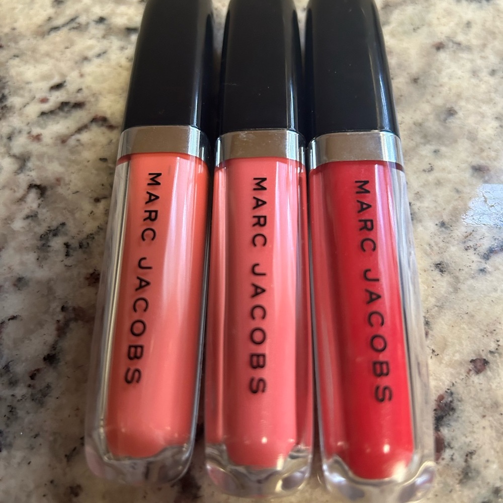 MARC JACOBS Enamored Hydrating LIP GLOSS STICK Set Lot Candy Bling Swear Escape+